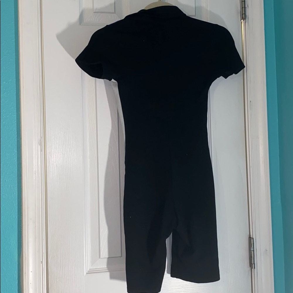 Colorblock zip romper - Picture 2 of 3